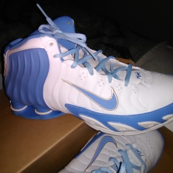 RARE UNC BLUE 2005 NIKE SHOX ZOOM FLIGHT SIZE 12. - Picture 4 of 4